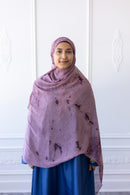 New Printed Chiffon Hijab - Plum Whisper
