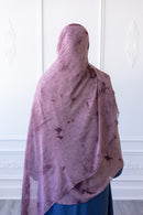 New Printed Chiffon Hijab - Plum Whisper