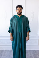 Sultan Moroccan 3/4 Sleeve Thobe (Emerald)