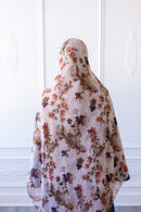 New Printed Chiffon Hijab - Autumn Petals