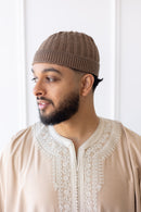 TrueFit Brimless Kufi Skullcap (Brown)