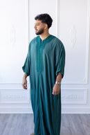 Sultan Moroccan 3/4 Sleeve Thobe (Emerald)