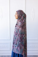 New Printed Chiffon Hijab - Velvet Bloom