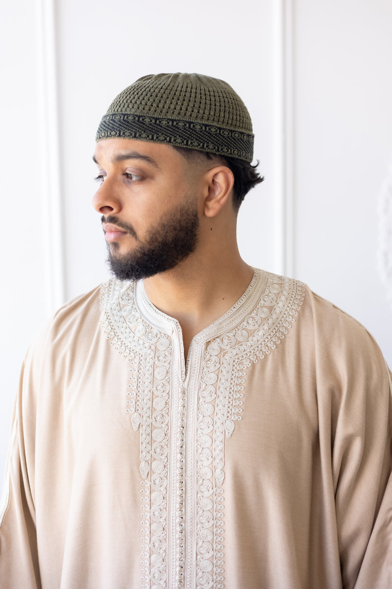 TrueFit Brimless Kufi Skullcap (Green)