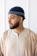 TrueFit Brimless Kufi Skullcap (Blue)
