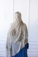 New Printed Chiffon Hijab - Olive Dusk