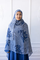 New Printed Chiffon Hijab - Sapphire Breeze