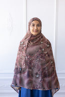 New Printed Chiffon Hijab - Rosewood Bloom