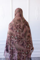 New Printed Chiffon Hijab - Rosewood Bloom