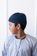 TrueFit Brimless Kufi Skullcap (Blue)