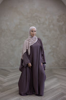 Slip Dress and Loose Fit Abaya - Cinerous