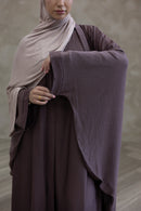 Slip Dress and Loose Fit Abaya - Cinerous