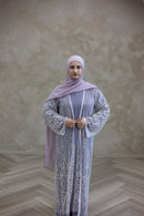Couture Glam Abaya - Lavender