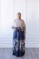 Midnight Blossom Kimono Abaya