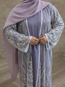 Couture Glam Abaya - Lavender