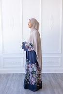 Midnight Blossom Kimono Abaya