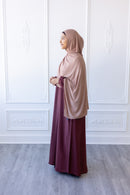 Butter Khadija Abaya (Maroon)
