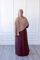 Butter Khadija Abaya (Maroon)