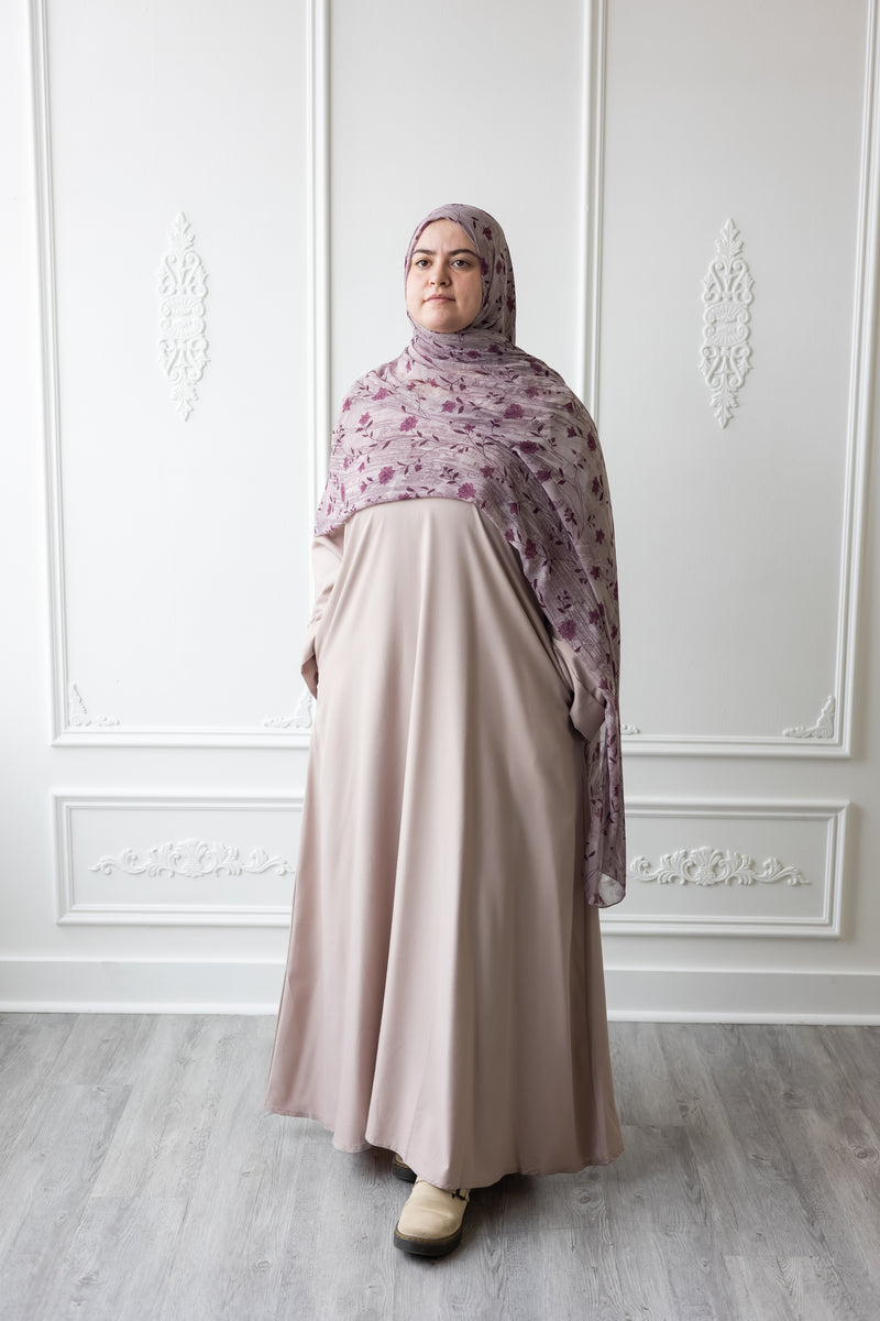 Umm Salama Cotton Blend Loose Fit  Abaya (Hopsack)