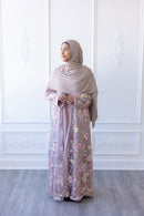 Aurora Bloom Glam Abaya – Blush Pink