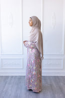 Aurora Bloom Glam Abaya – Blush Pink