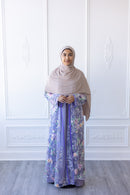 Aurora Bloom Glam Abaya – Lavender Mist