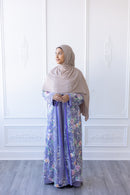 Aurora Bloom Glam Abaya – Lavender Mist