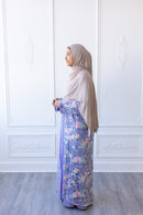 Aurora Bloom Glam Abaya – Lavender Mist