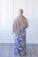 Aurora Bloom Glam Abaya – Lavender Mist