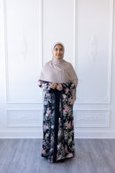 Aurora Bloom Glam Abaya – Midnight Garden