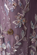 Couture Glam Abaya - Mauve Royale