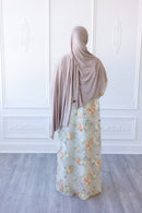 Aurora Bloom Glam Abaya – Creamy Buff