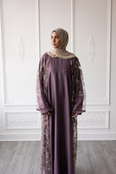 Couture Glam Abaya - Mauve Royale