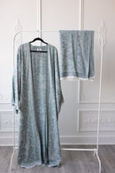 Pashmina Open Abaya - Sapphire