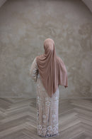 Couture Glam Abaya - Taupe
