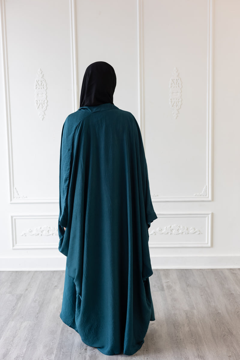 Moroccan Hand Stitched Milifa Hoodie Misty Steel