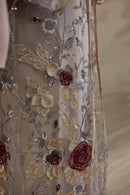 3D Couture Glam Abaya - Rose Vine