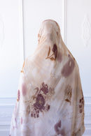 New Printed Chiffon Hijab - Rose Sand