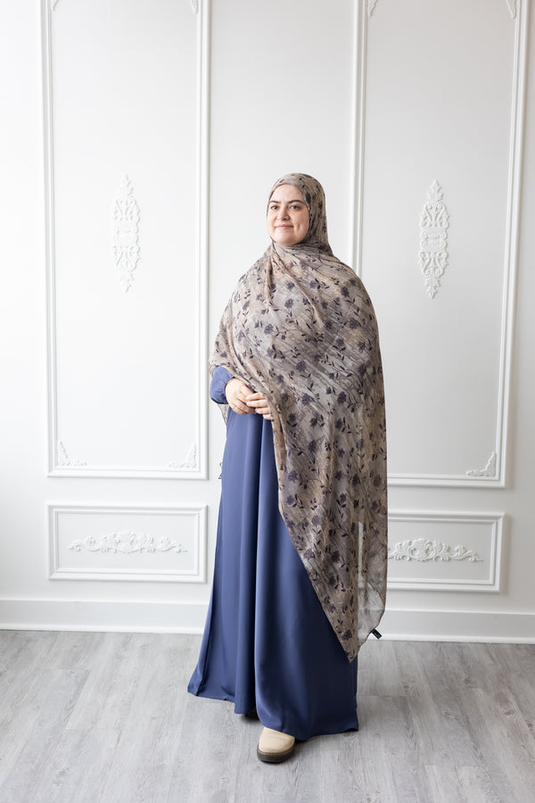 Butter Khadija Abaya - Aegean Blue (A83)