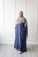 Butter Khadija Abaya (Aegean Blue)