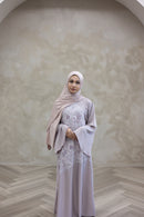 Stone Embellished Glam Abaya - Lavender
