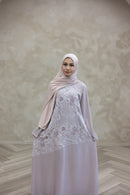 Stone Embellished Glam Abaya - Lavender