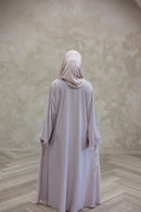 Stone Embellished Glam Abaya - Lavender