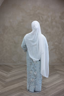 3D Couture Glam Abaya - Morning Sky