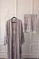 Pashmina Open Abaya - Purple Bliss