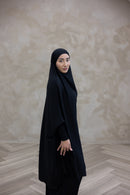 Aisha x Sawda Two Piece Jilbaab - Midnight Black
