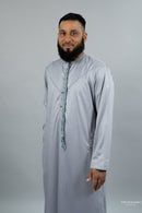 Sample Sale - Emirati Thobe - Wolf Grey Different Shade (Display Item)