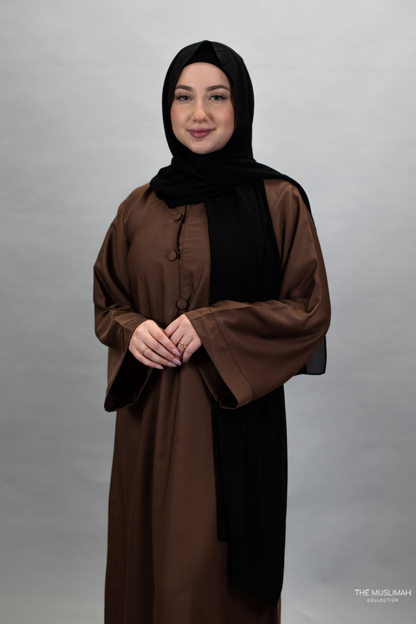 Sample Sale - Eden Turkish Abaya Wood - Missing Button