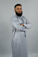 Sample Sale - Emirati Thobe - Wolf Grey Different Shade (Display Item)