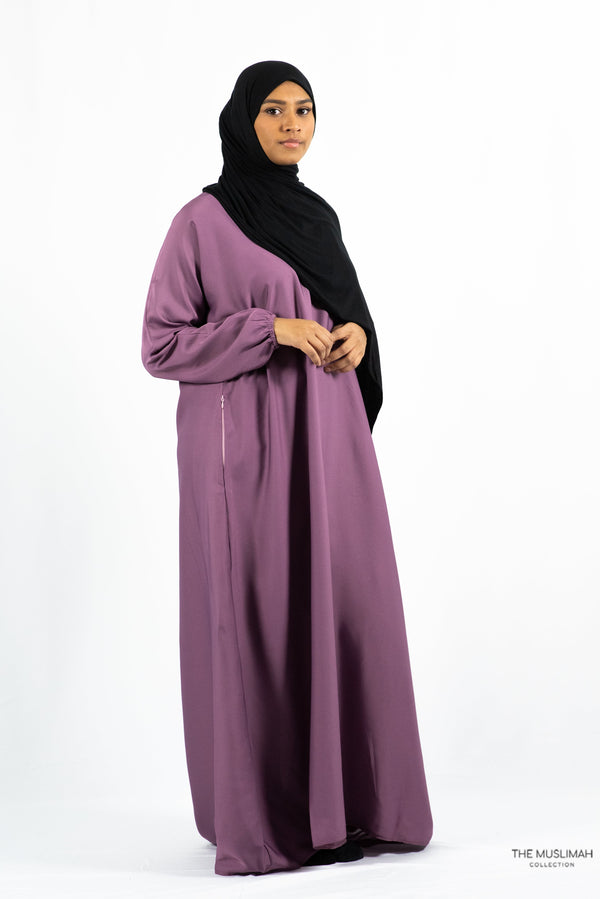 Sample Sale  Hafsa Abaya Dusty Purple - Slightly Color Different